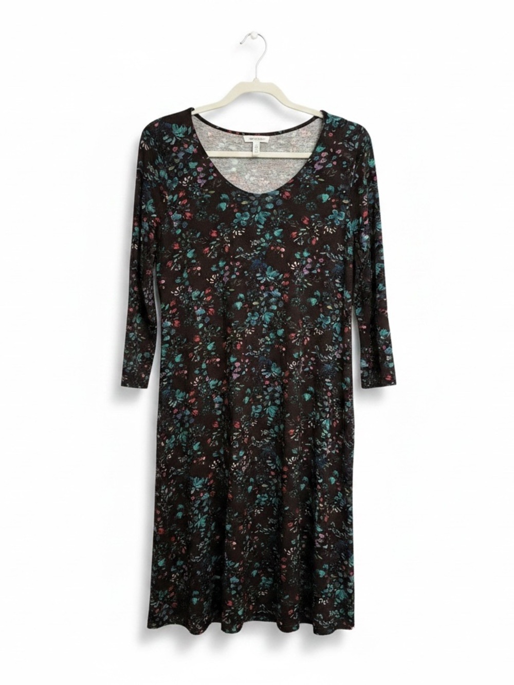 Garnet Hill Seamed Knit Trapeze Dress M